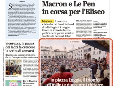 2017.04.24 - Giornale di Brescia (prima pagina)