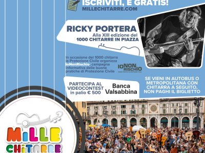 Manifesto MilleChitarre in Piazza 2026